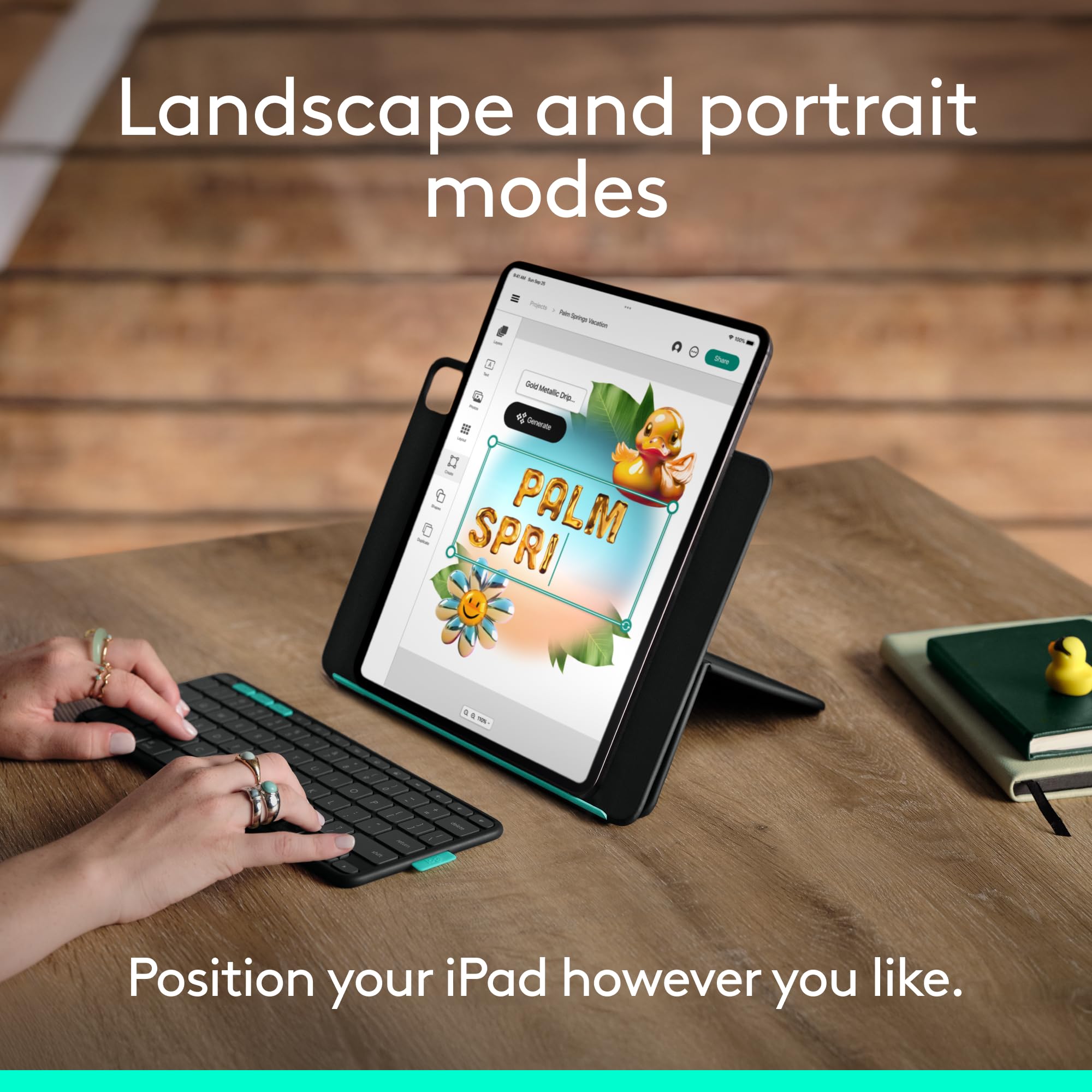 Flip Folio ipad pro M4/air M3/2 13インチ Amazon.com: Logitech Flip Folio, Keyboard Case for iPad Pro